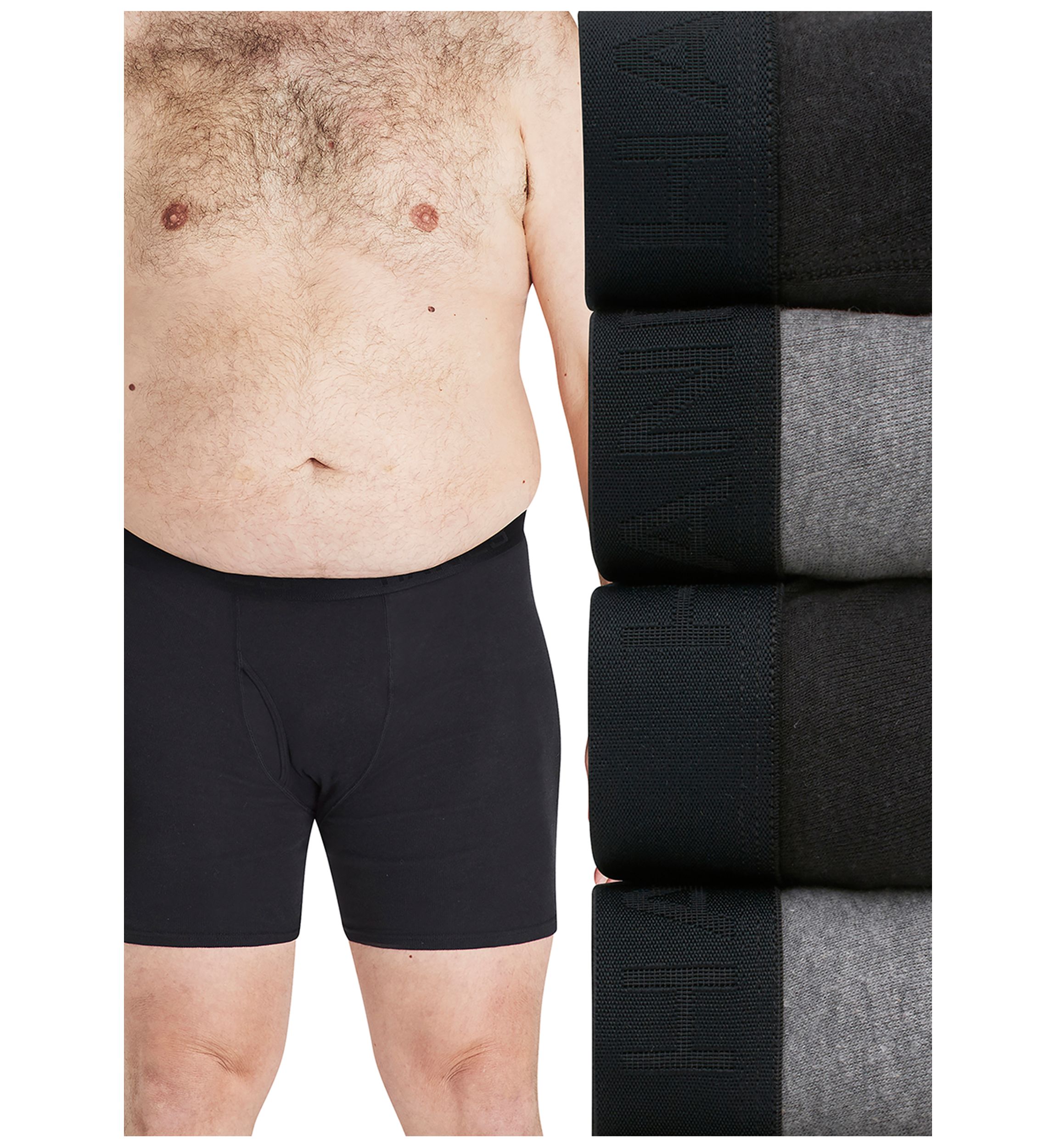 Big & Tall Boxer Briefs - 4 Pack