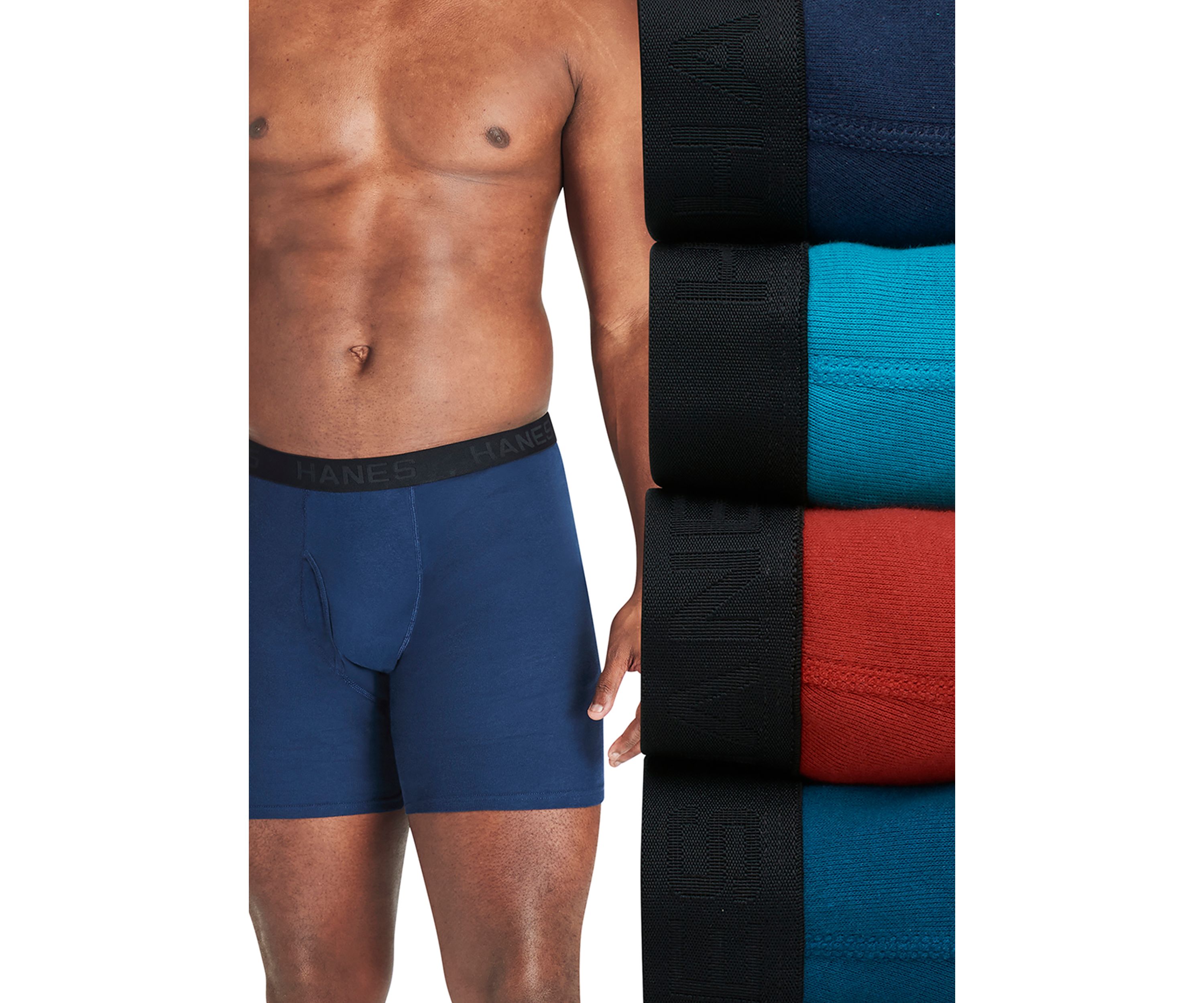 Big & Tall Assorted Boxer Briefs - 4 Pack