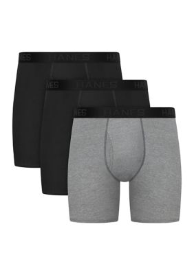 Men's Big Hanes® Ultimate 3-Pack ComfortSoft® Boxer Briefs Underwear, 4XL Big