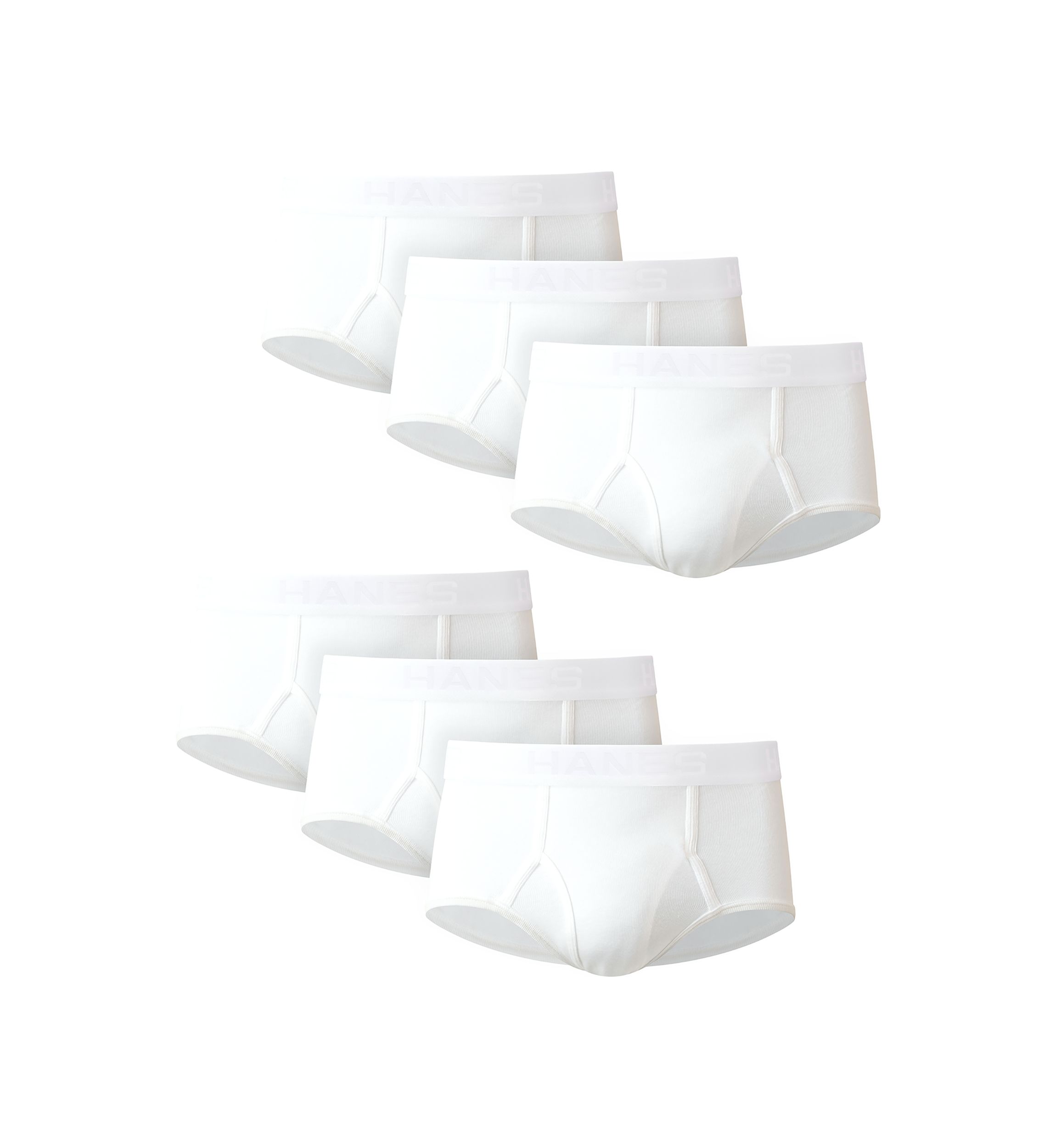 Big & Tall White Boxer Briefs - 6 Pack