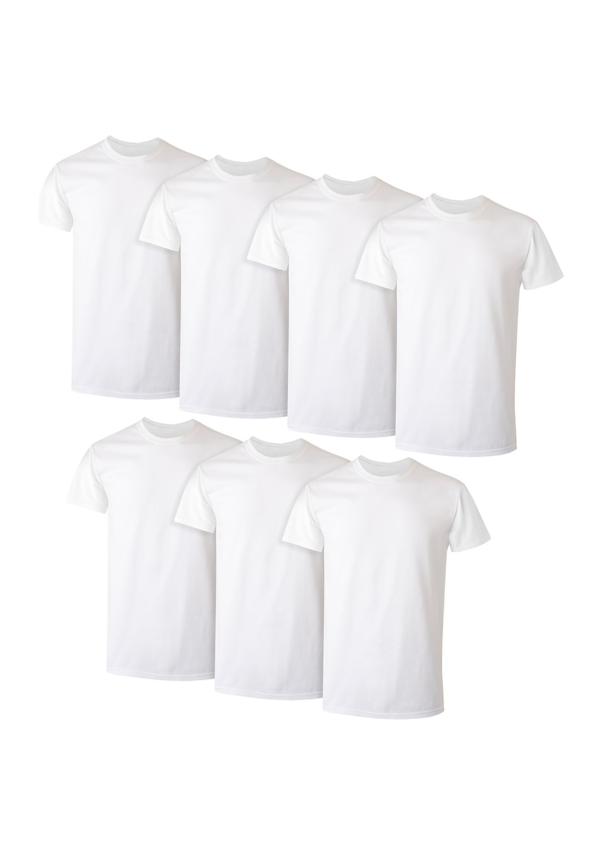 5-Pack + 1 Bonus Tagless Crew T-Shirts