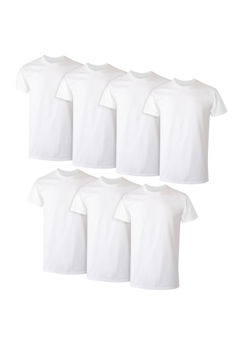 5-Pack + 1 Bonus Tagless Crew T-Shirts