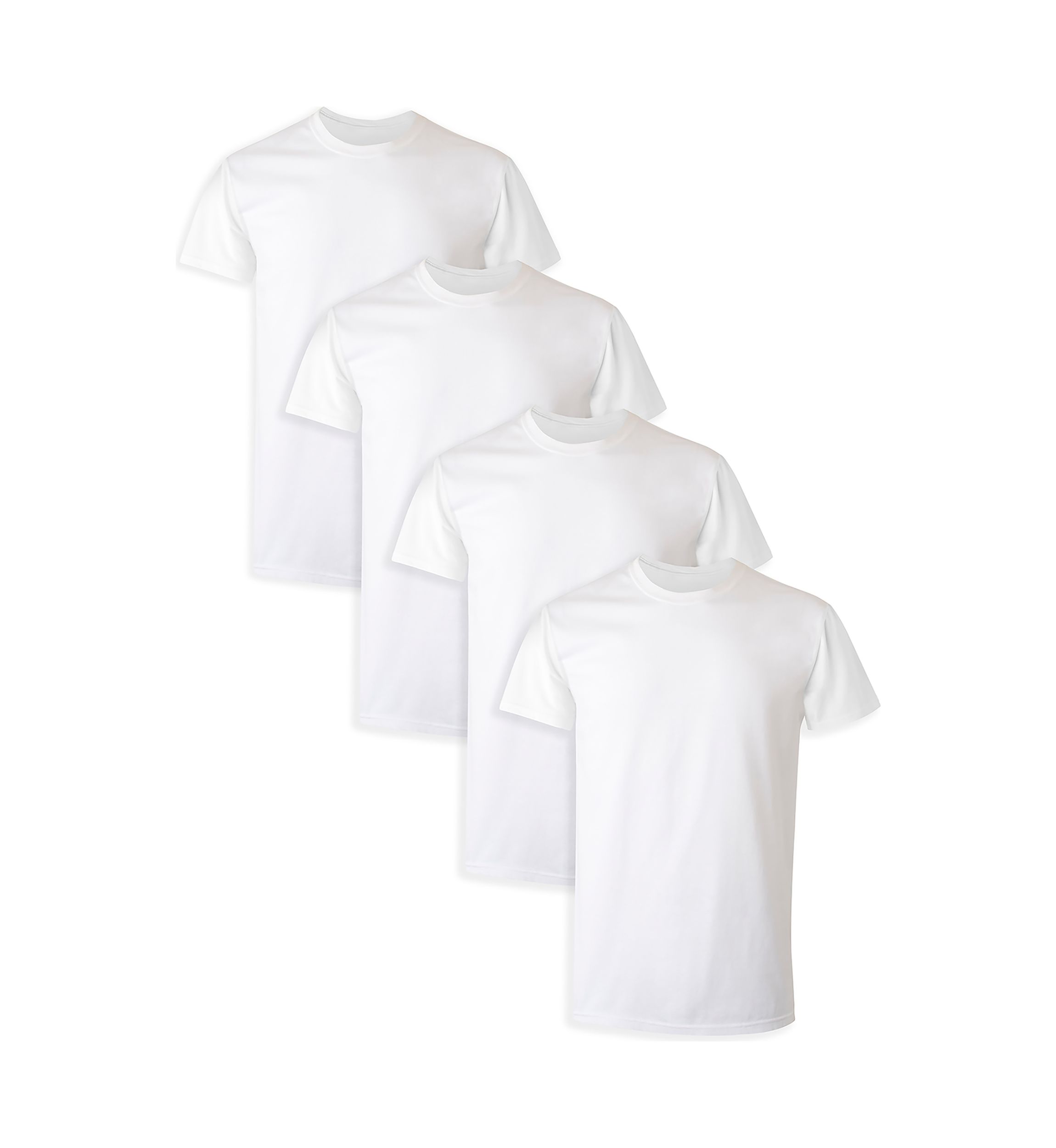 Big & Tall Crew Neck Short Sleeve T-Shirt - 4 Pack