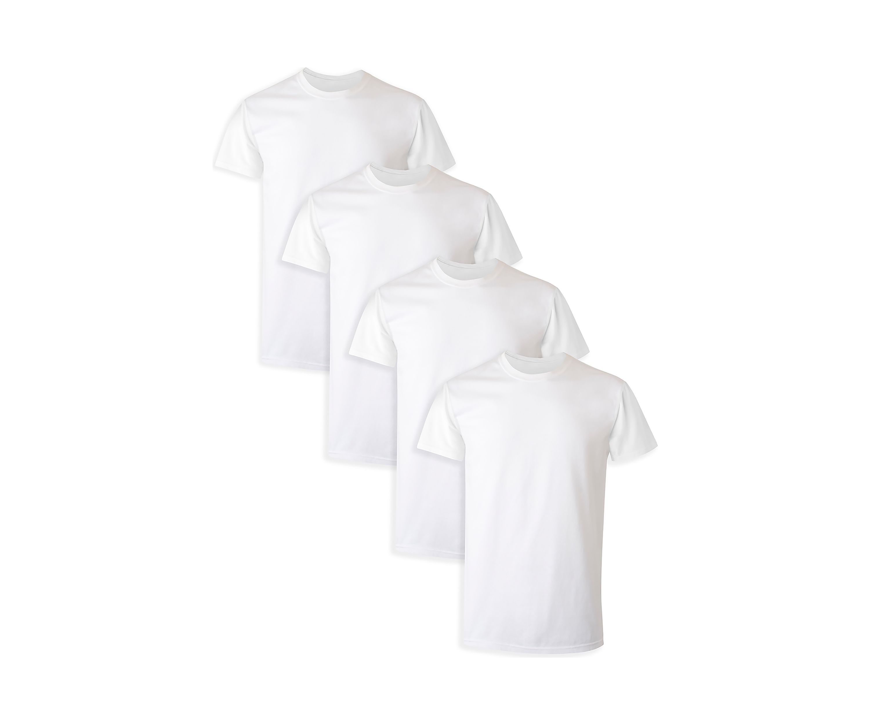 Big & Tall Crew Neck Short Sleeve T-Shirt - 4 Pack