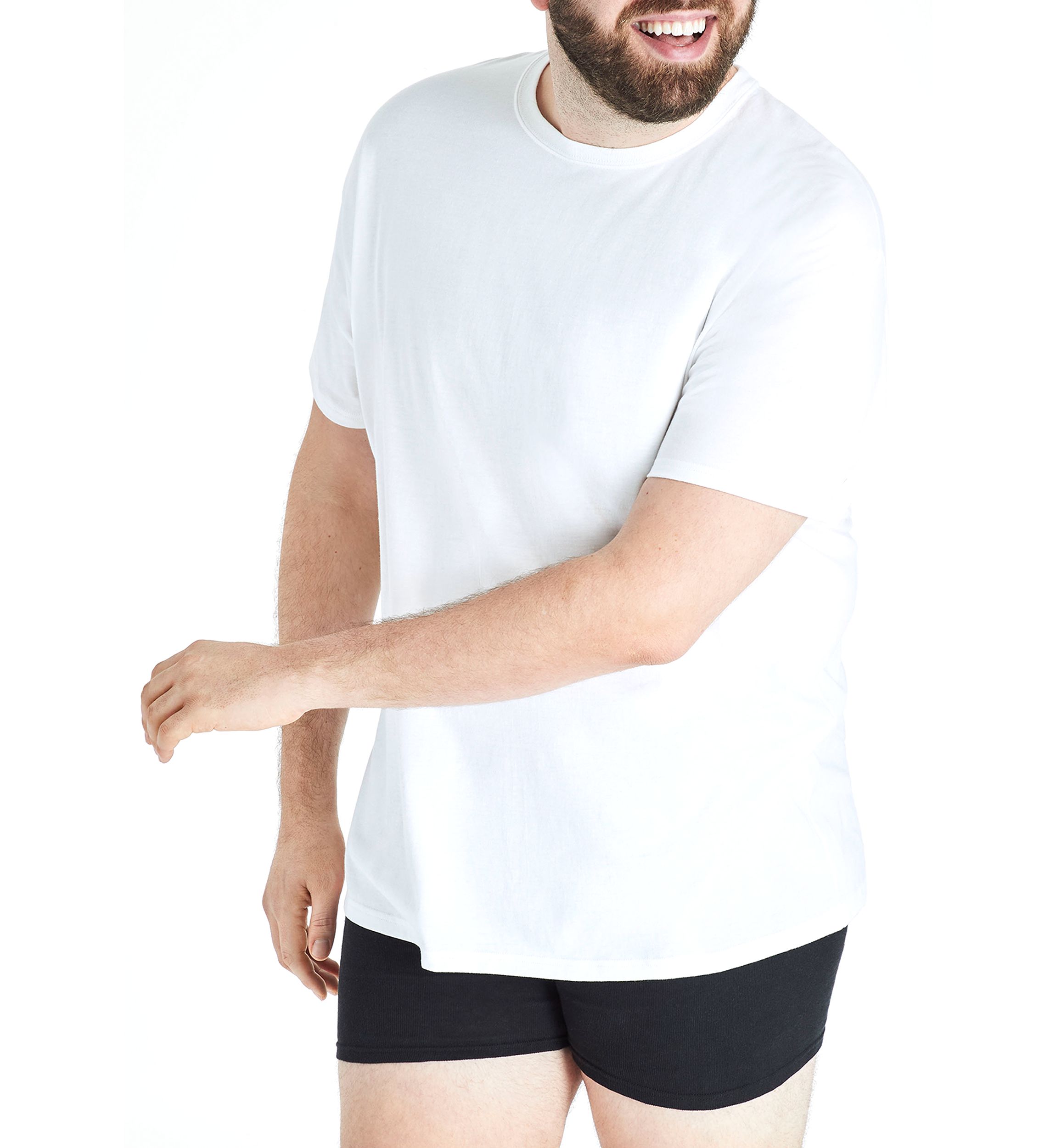 Big & Tall Crew Neck Short Sleeve T-Shirt - 4 Pack