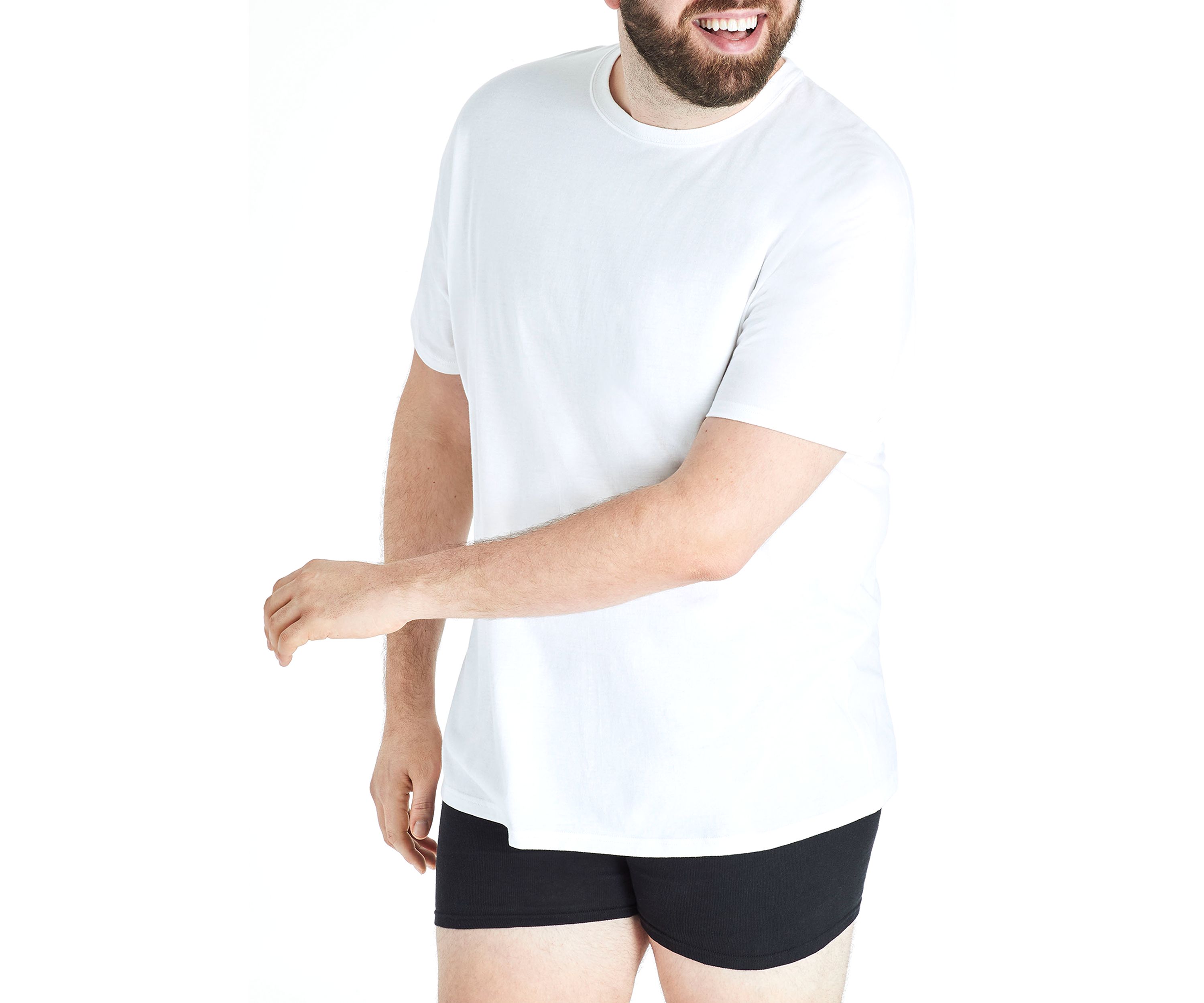 Big & Tall Crew Neck Short Sleeve T-Shirt - 4 Pack