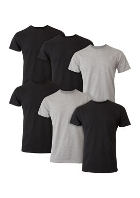 Hanes Men's Crewneck undershirt 6-pack
