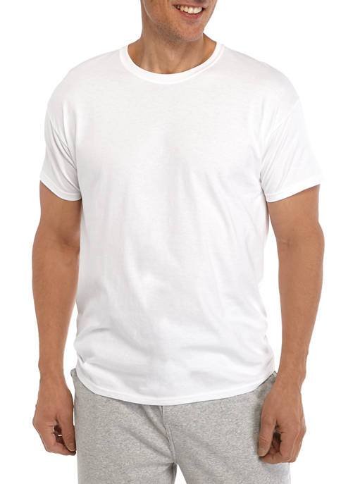 Hanes® Big & Tall White Crew Neck T-Shirts | belk