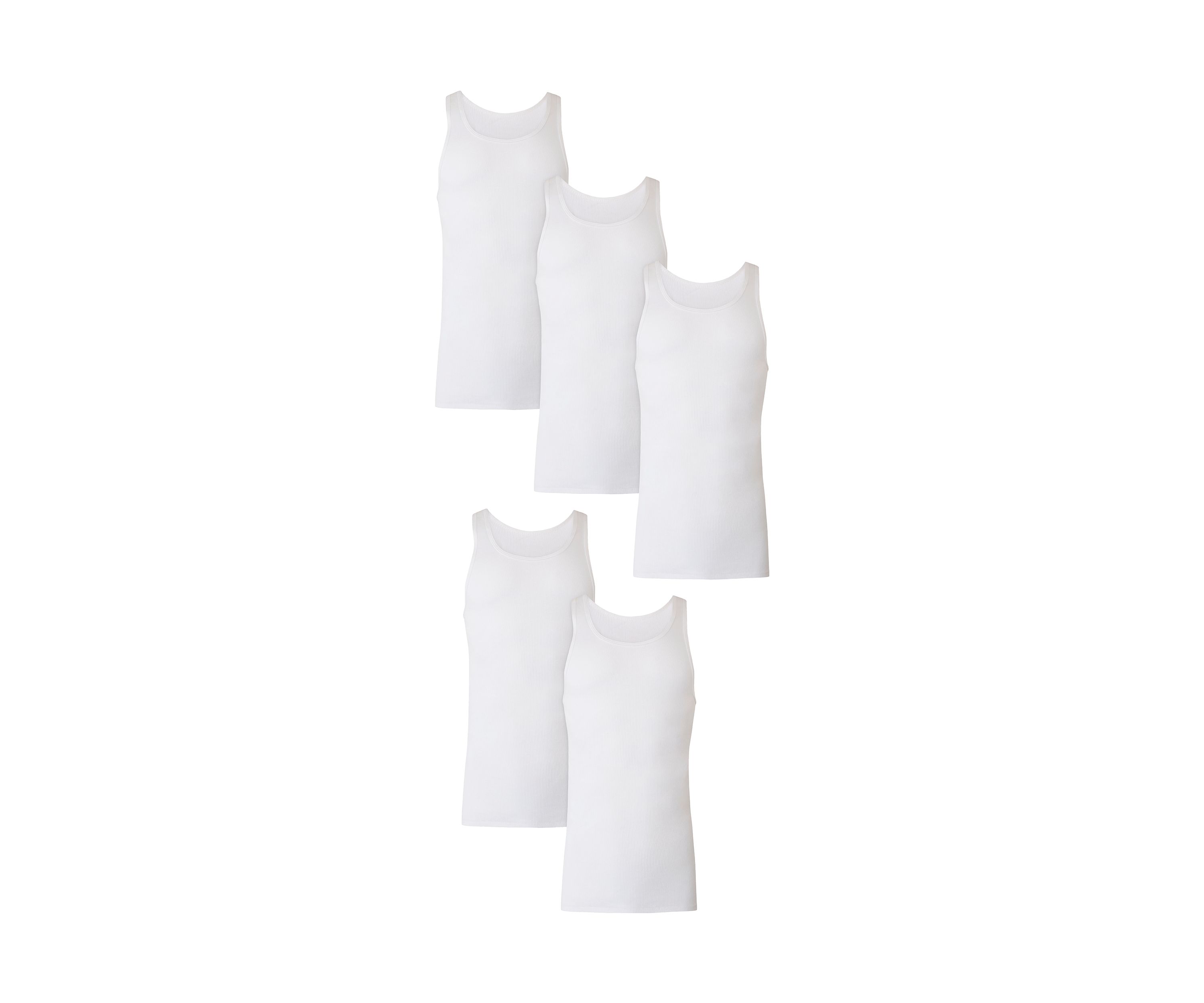 Big & Tall White Tank Top - 5 Pack