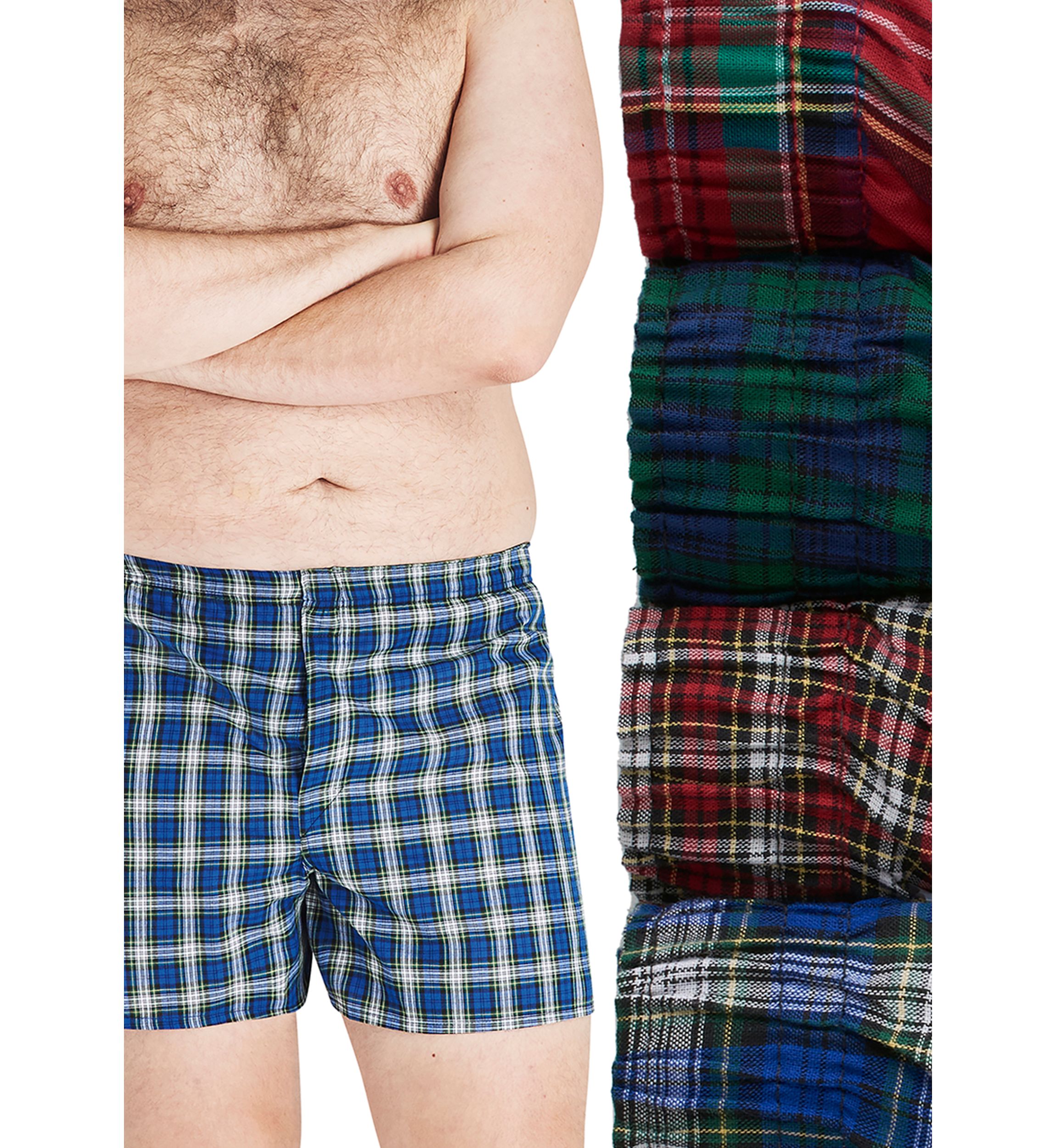 Big & Tall Assorted Tartan Boxers - 4 Pack