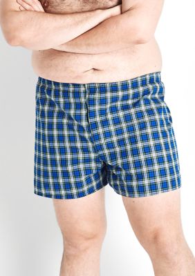 Big & Tall Assorted Tartan Boxers - 4 Pack