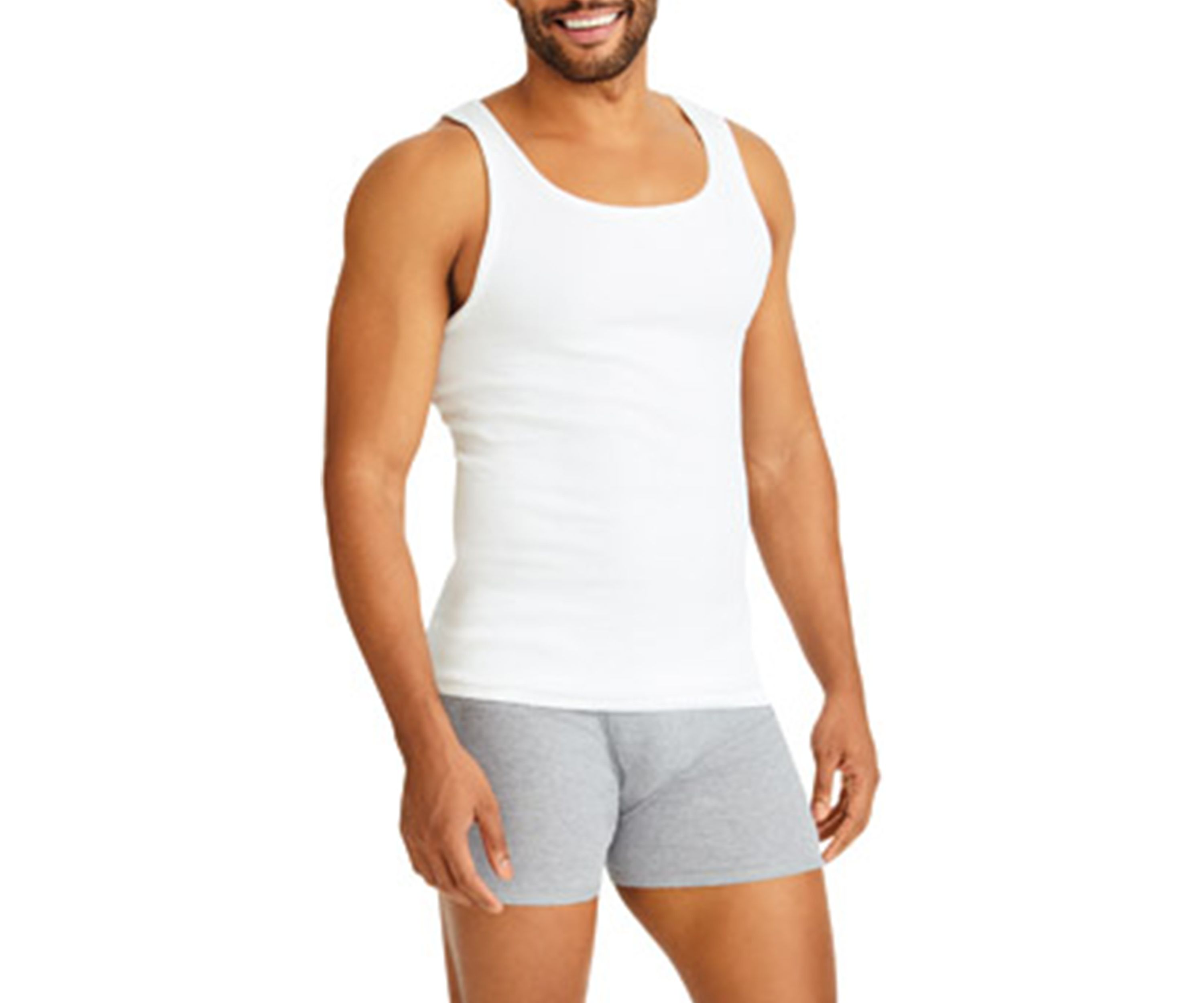 7-Pack of White Tanks 