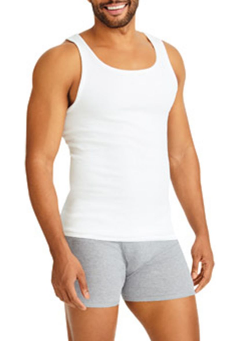 7-Pack of White Tanks 