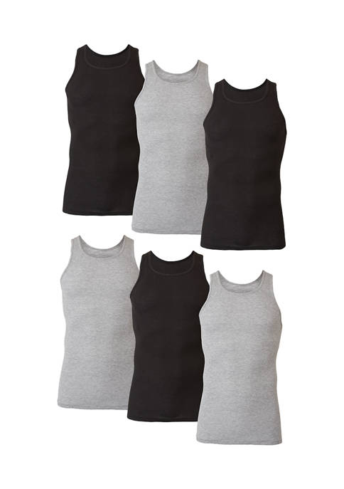 Hanes® 6-Pack of Assorted Tanks