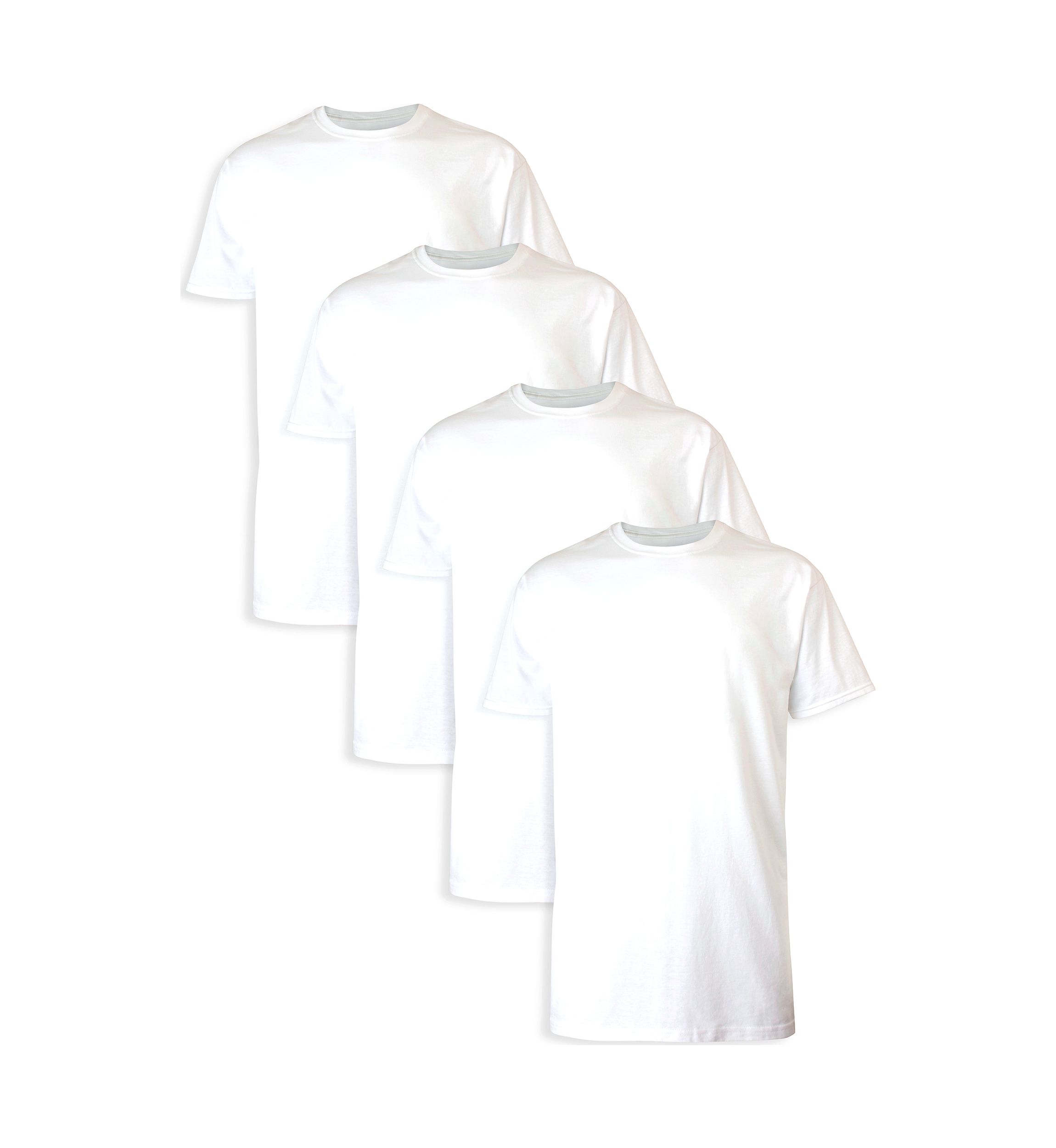 Big & Tall Short Sleeve Crew Neck T-Shirt - 4 Pack