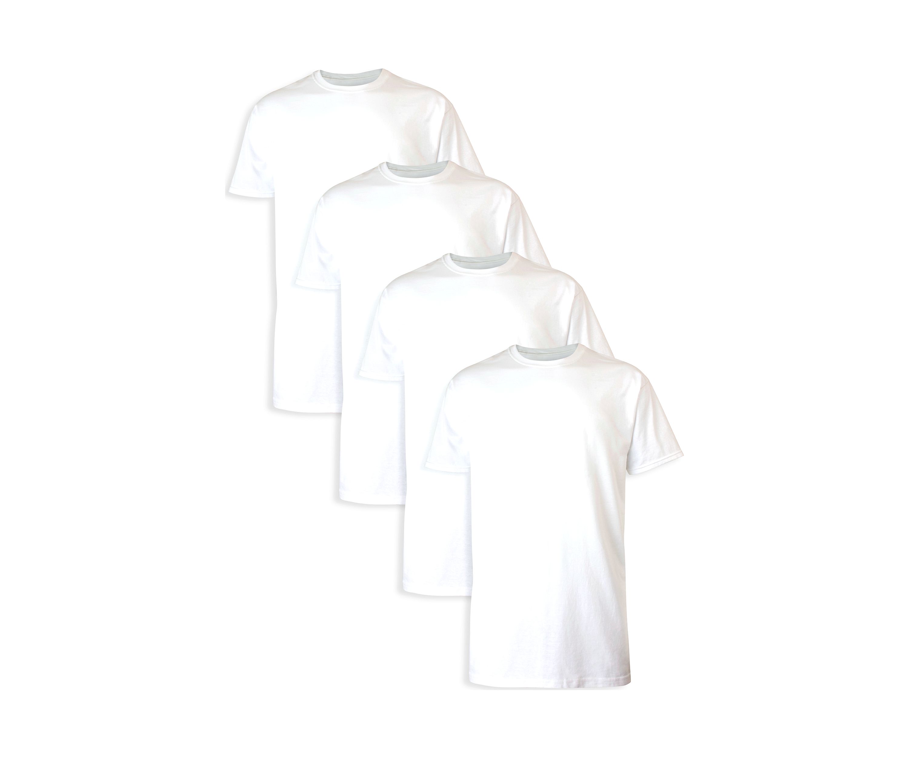 Big & Tall Short Sleeve Crew Neck T-Shirt - 4 Pack