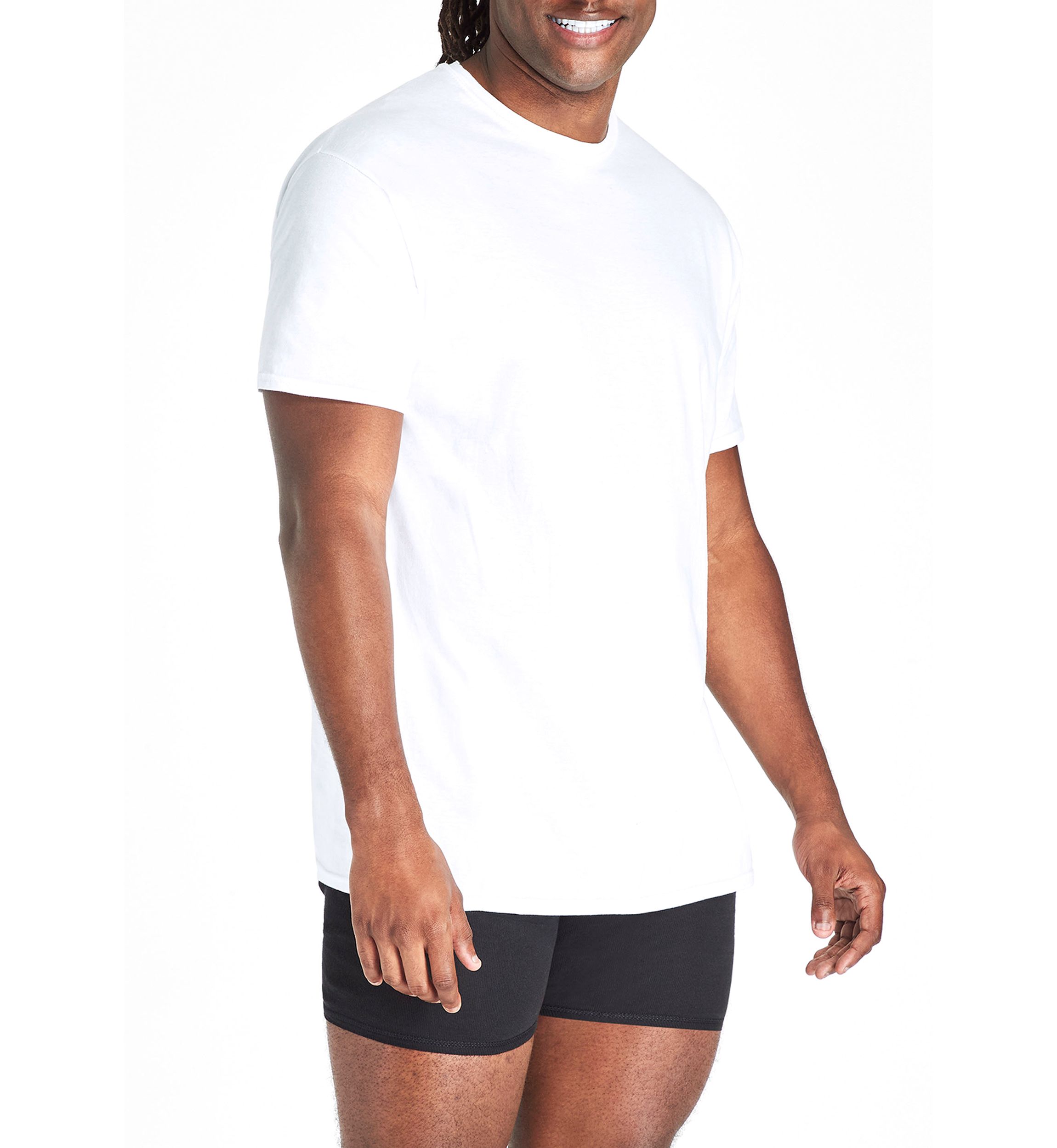 Big & Tall Short Sleeve Crew Neck T-Shirt - 4 Pack