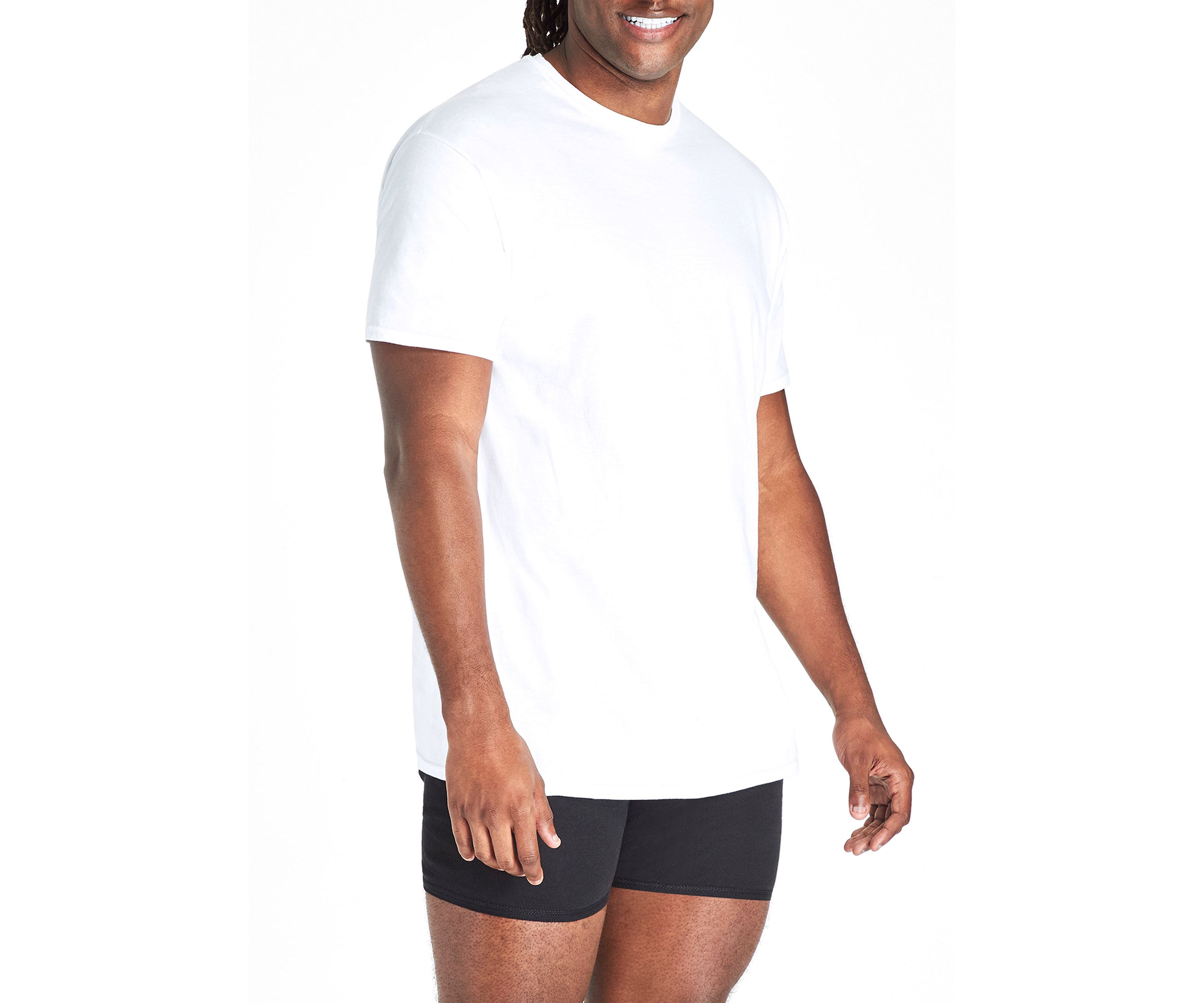 Big & Tall Short Sleeve Crew Neck T-Shirt - 4 Pack