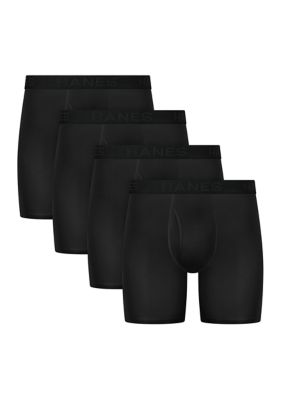 Hanes Men's Ultimate 3 + 1 Bonus Pack ComfortBlend® Boxer Briefs Underwear