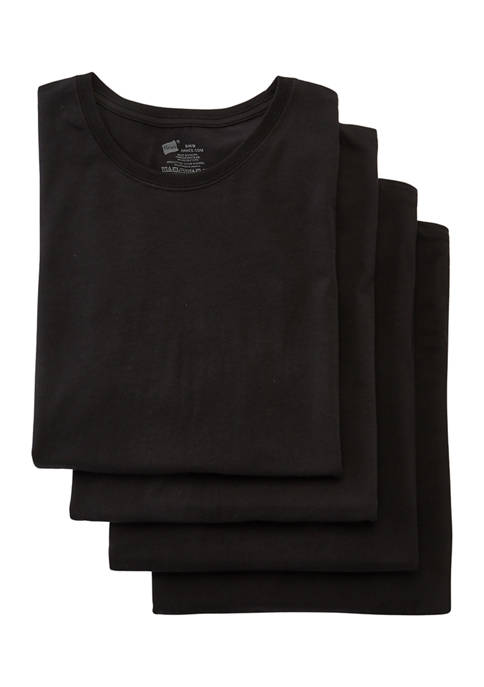 Hanes® 4-Pack Ultra Comfort Fit Stretch Crew T-Shirts
