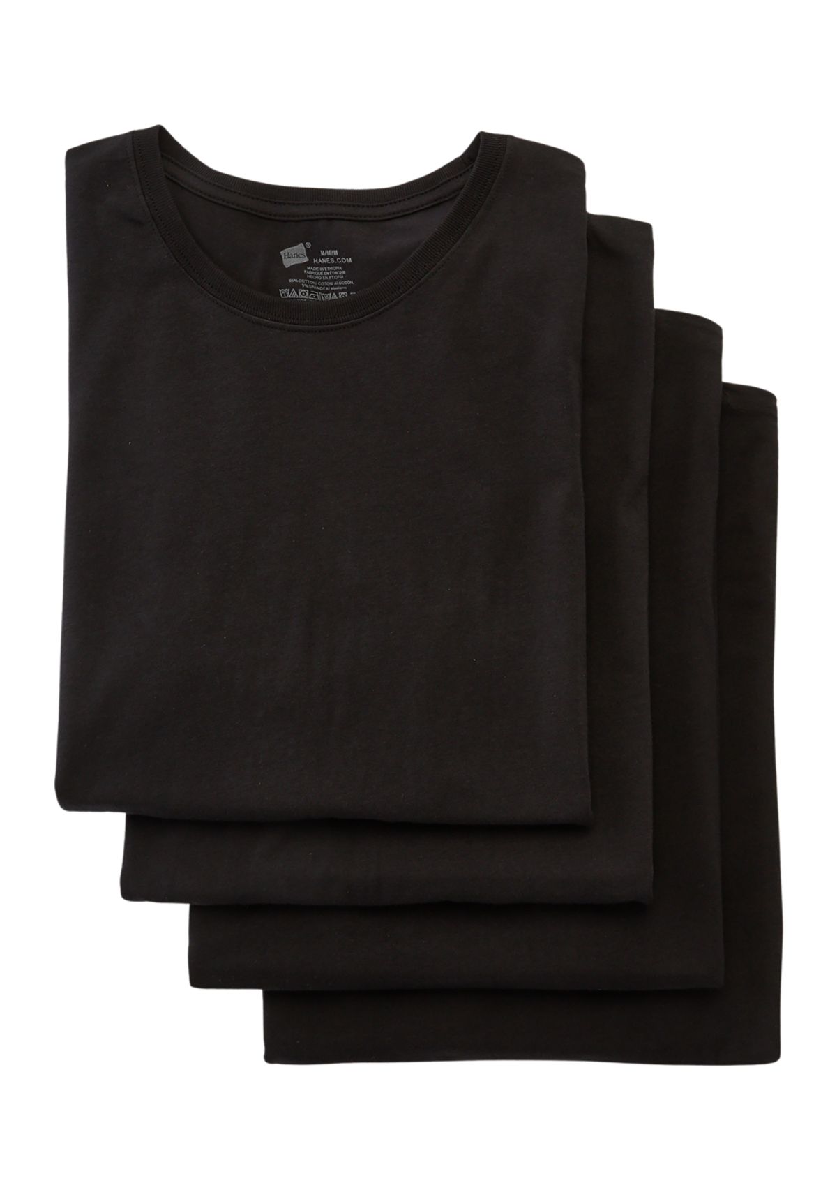 4-Pack Ultra Comfort Fit Stretch Crew T-Shirts