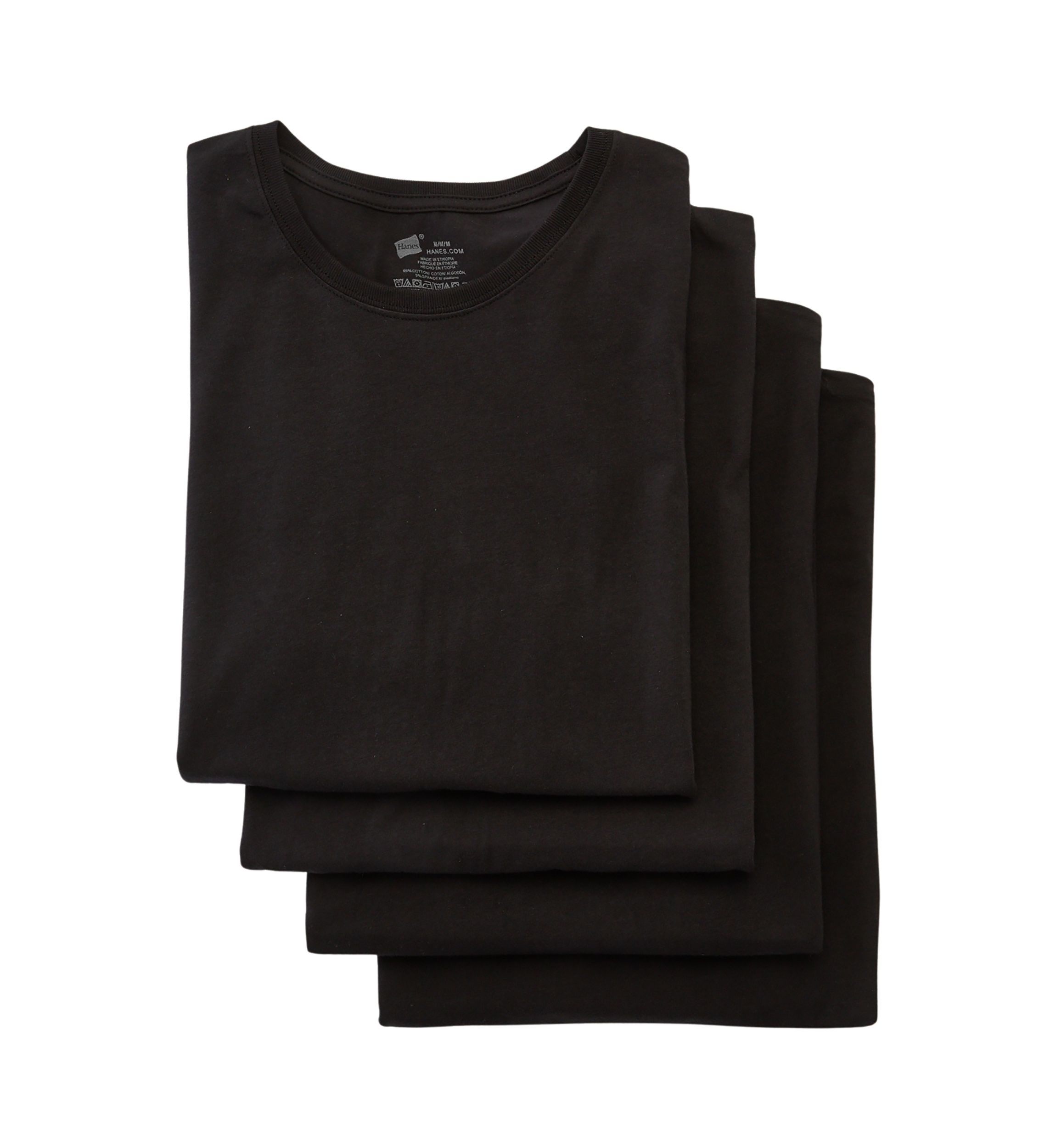 4-Pack Ultra Comfort Fit Stretch Crew T-Shirts