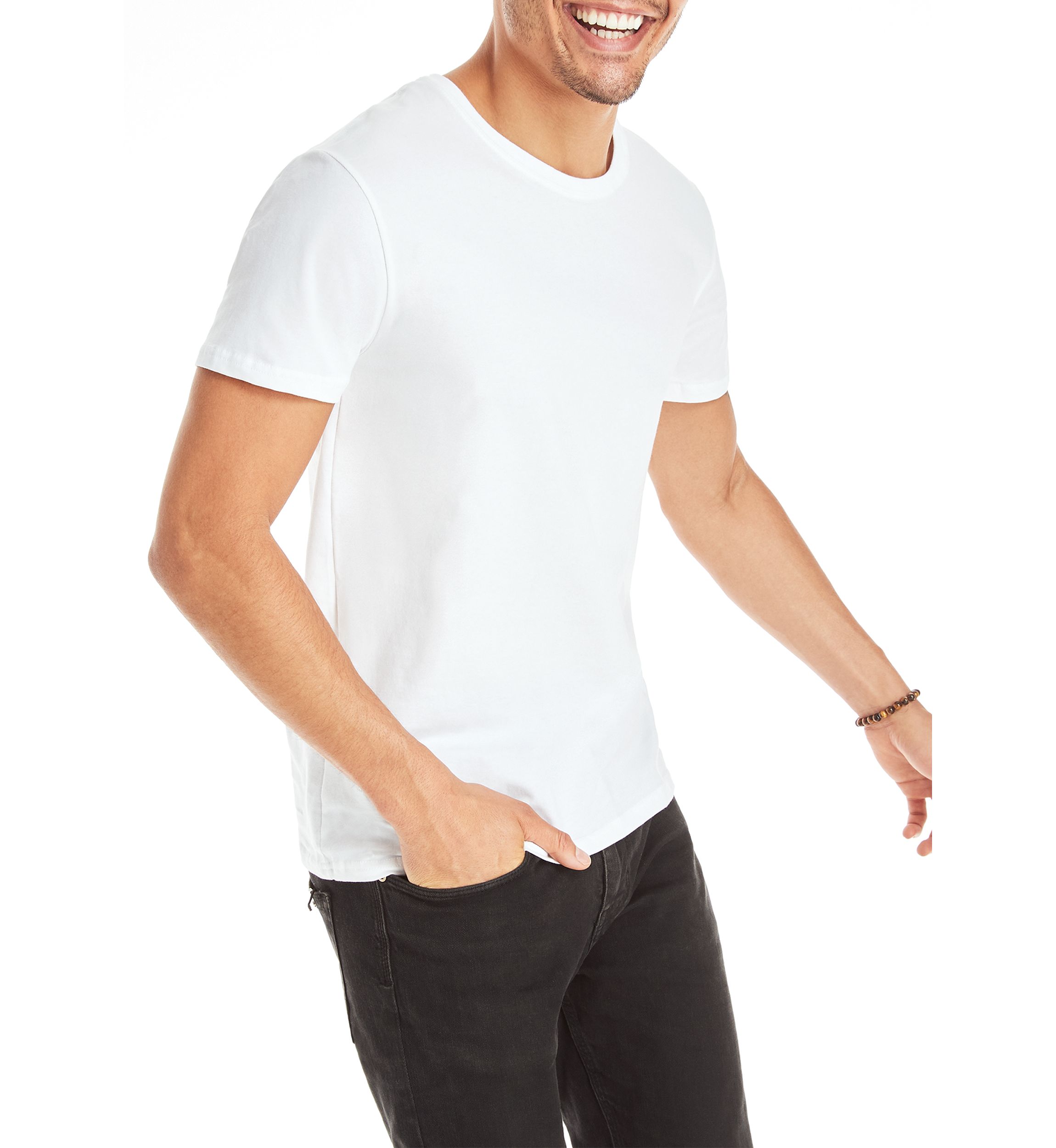 Ultimate Comfort Fit Stretch Crew T-Shirt - 4 Pack 