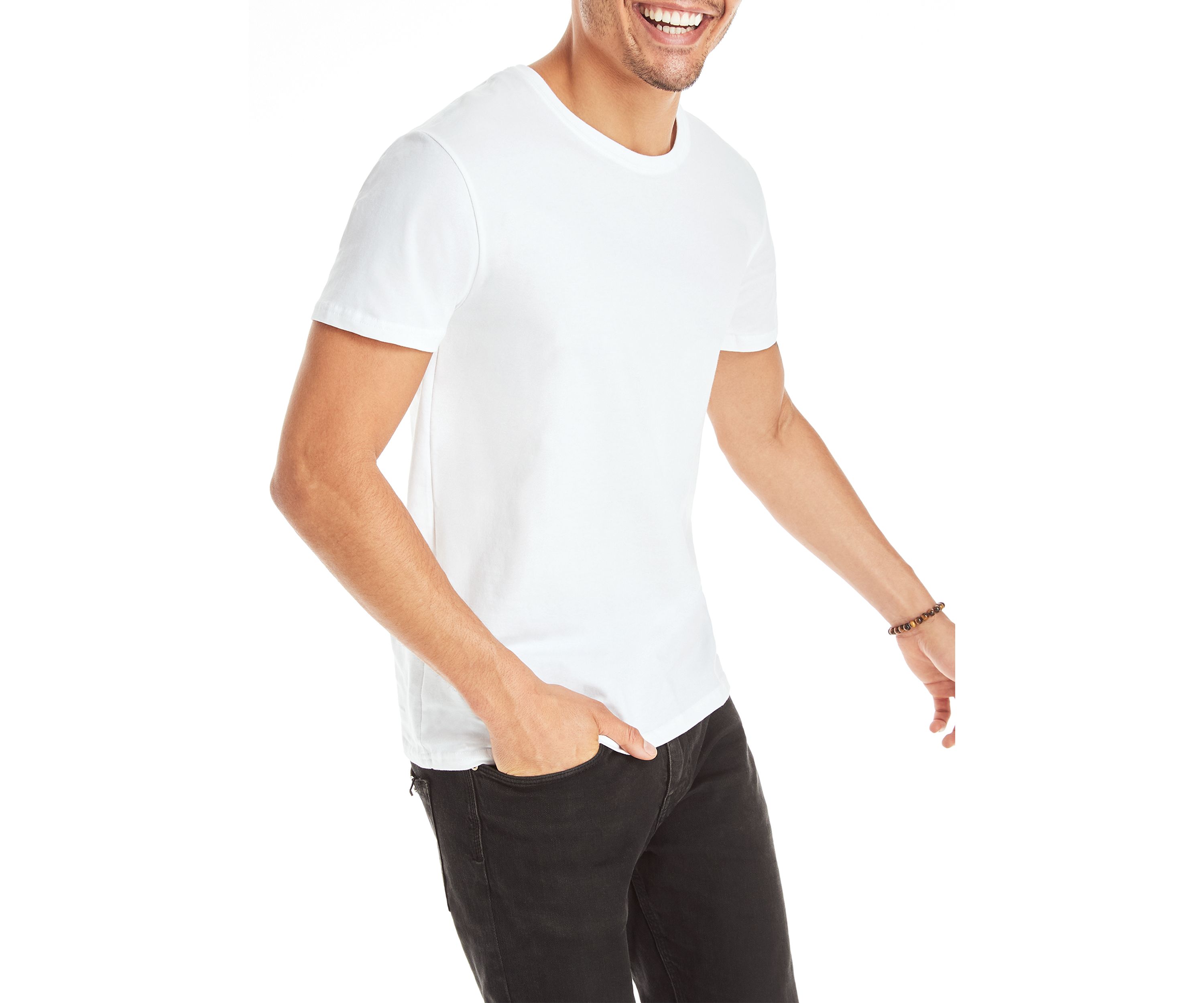 Ultimate Comfort Fit Stretch Crew T-Shirt - 4 Pack 