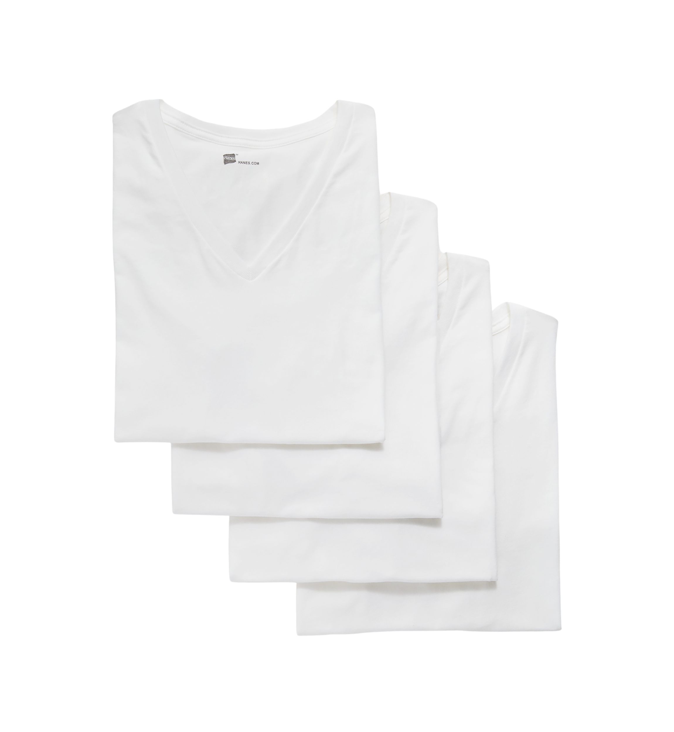 Ultimate Comfort Fit Stretch V-Neck T-Shirt - 4 Pack 