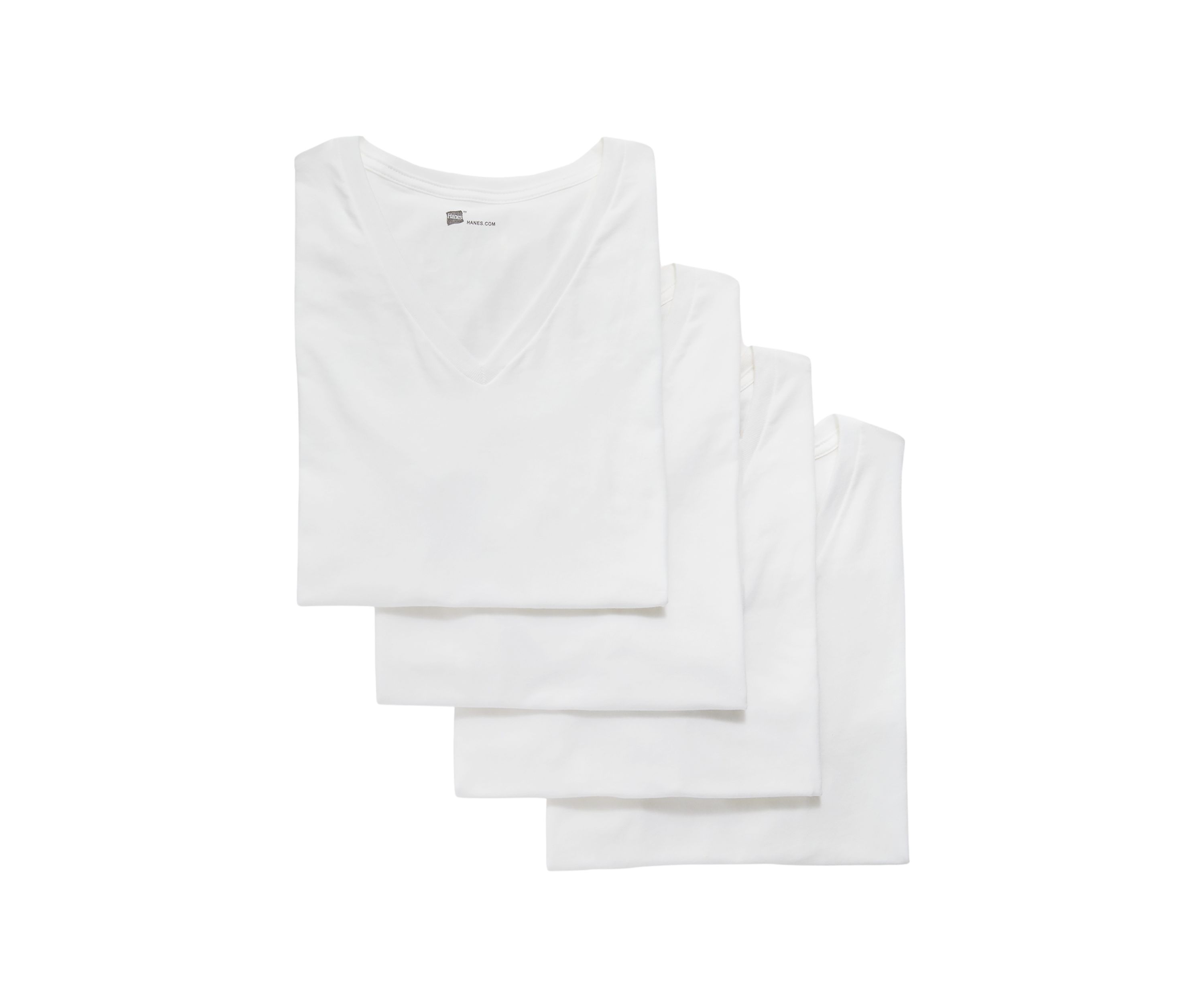 Ultimate Comfort Fit Stretch V-Neck T-Shirt - 4 Pack 