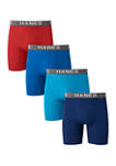 4-Pack of Assorted Boxer Briefs