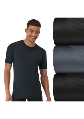Hanes Men's Moves Crewneck X-Temp Performance Shirt Pack, XL