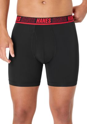 Hanes Men's Performance Boxer Briefs with TSP - 3 Pack