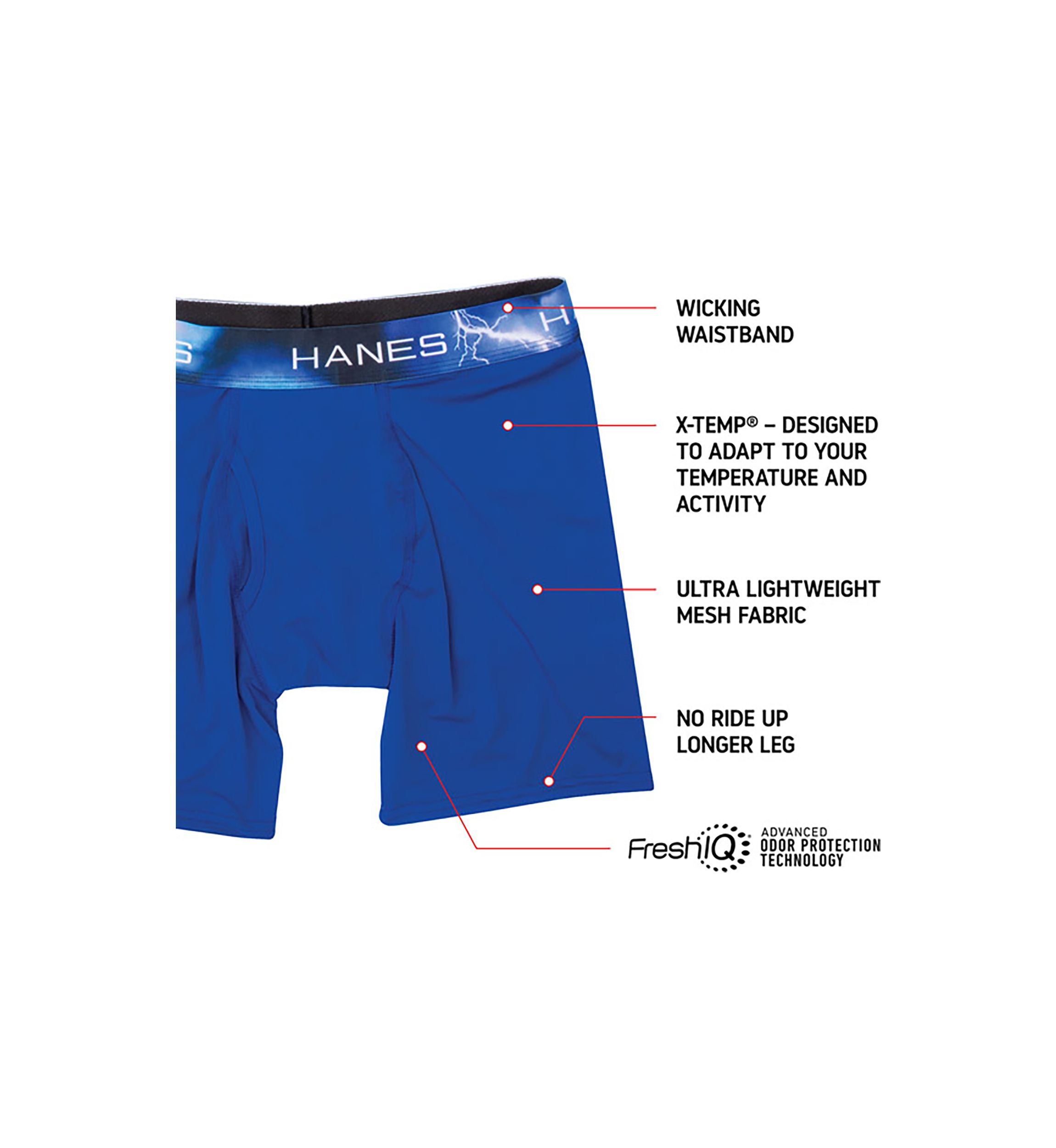 Ultimate X-Temp 2.0 Air Long Leg Boxer Briefs - 4 Pack