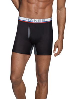 Hanes Men's Ultimate X-Temp Total Support Pouch Boxer Briefs - 4 Pack, Small