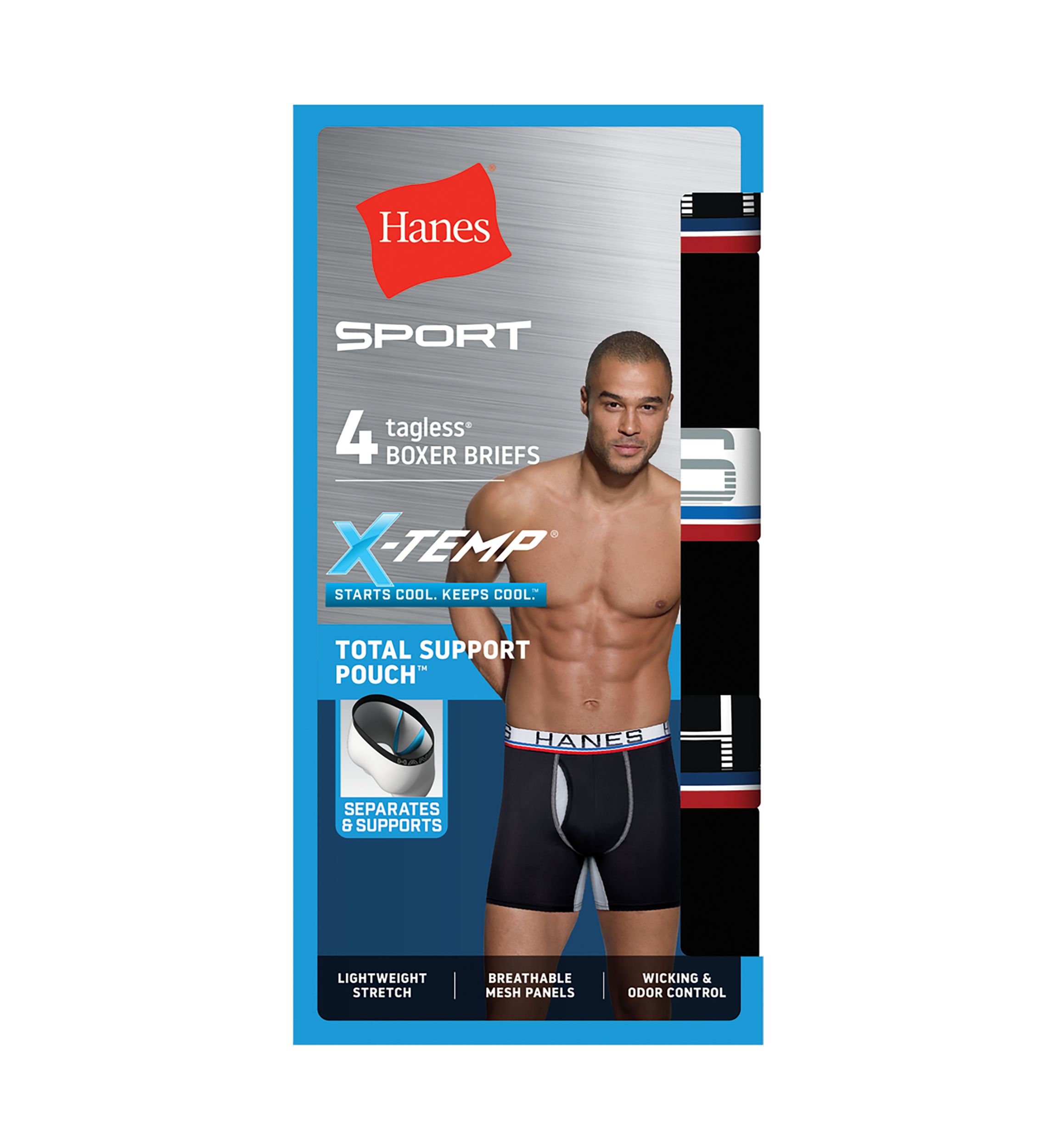 Ultimate X-Temp Total Support Pouch Boxer Briefs - 4 Pack 