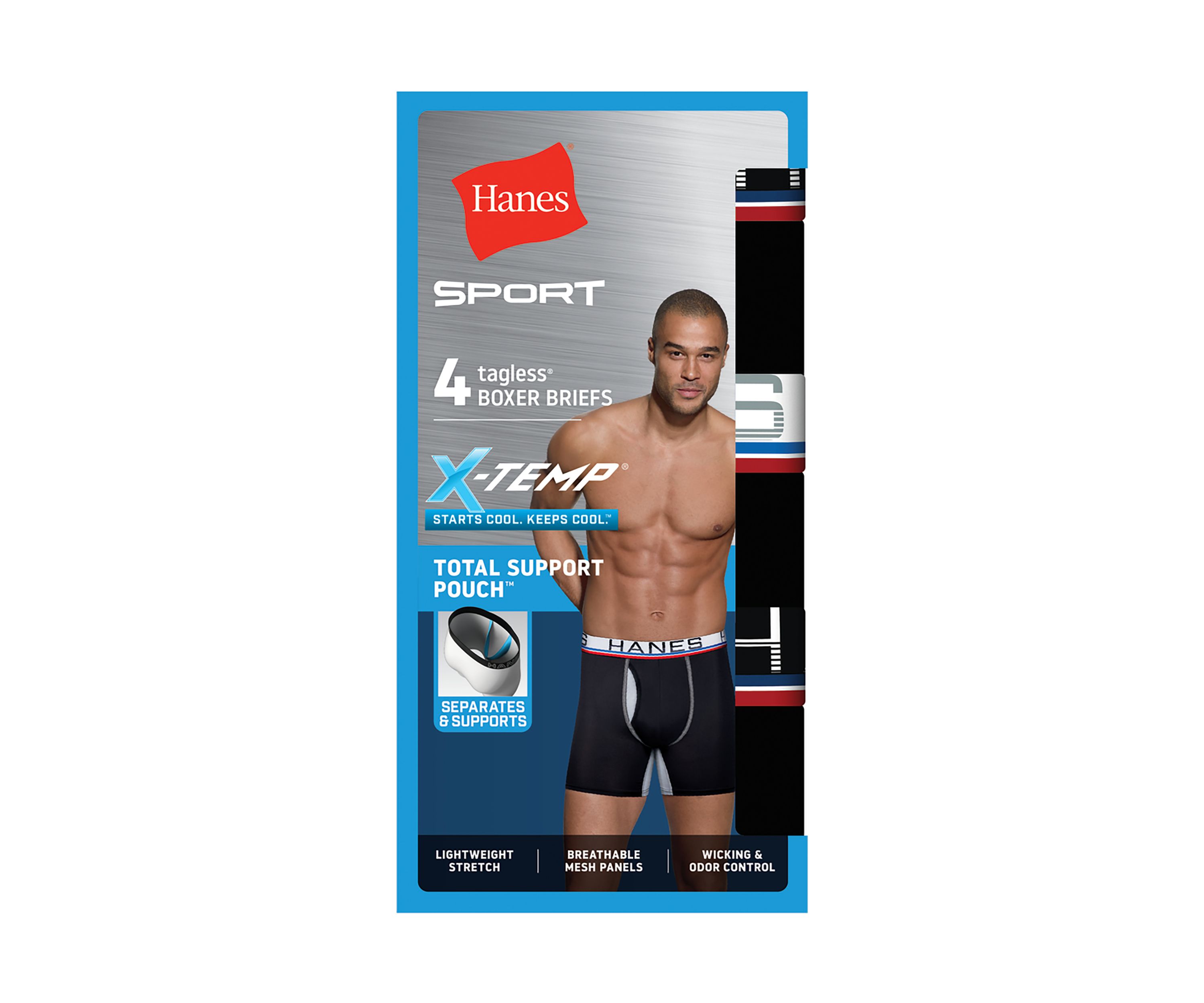 Ultimate X-Temp Total Support Pouch Boxer Briefs - 4 Pack 