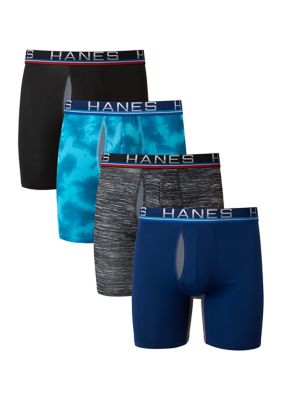 Hanes Ultimate™ TAGLESS® Cotton Stretch Girls' Hipsters 4-Pack