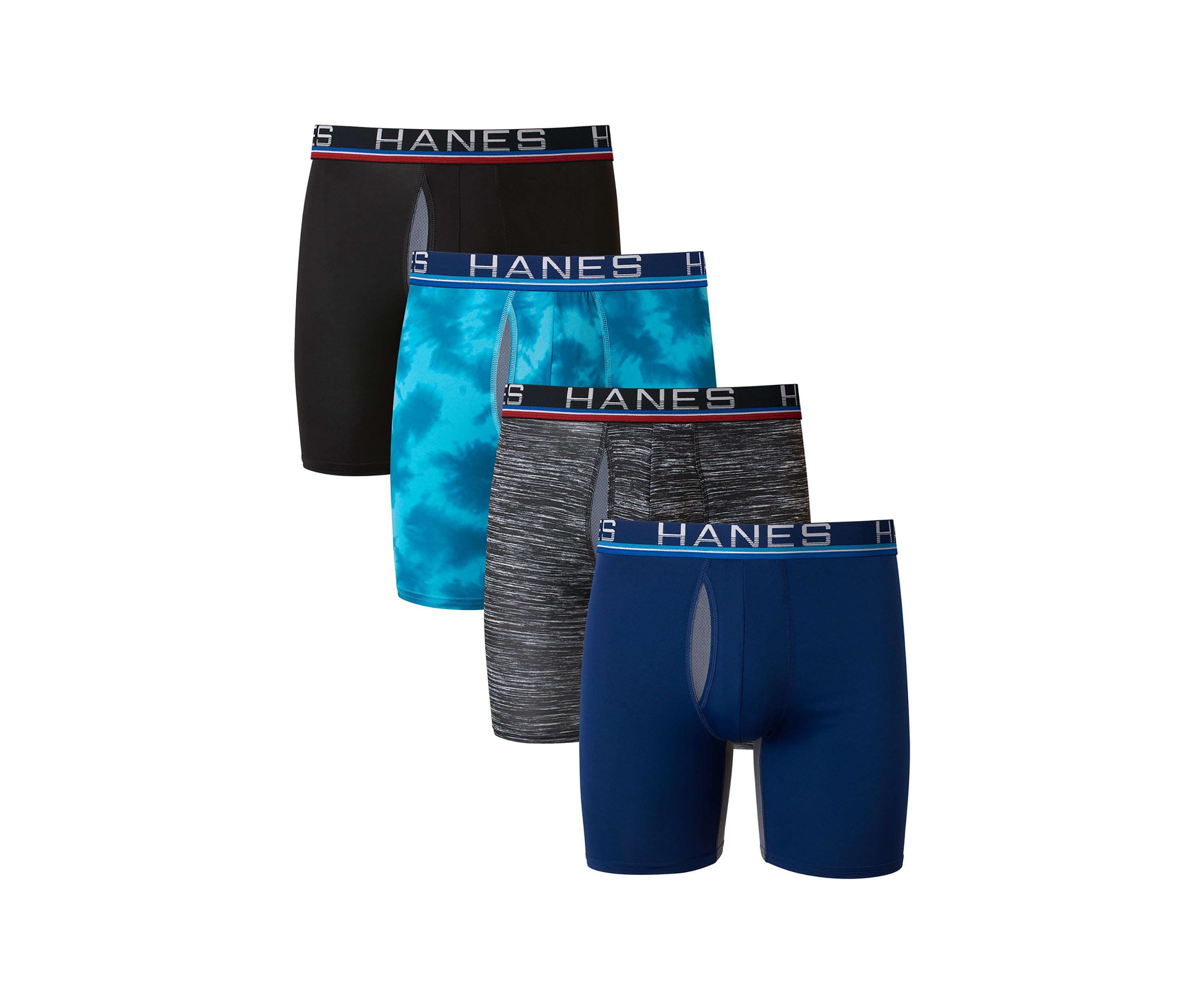 Ultimate X-Temp Total Support Pouch Long Leg Boxer Briefs - 4 Pack
