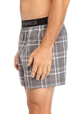 Hanes Platinum Classic Cotton Tagless Boxers 4 Pack Belk