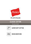 Platinum Classic Cotton Tagless® V Neck T Shirts 5 Pack