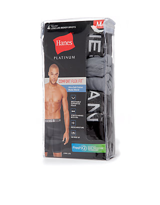 Neptune Vipsk Seamless Stretch Mens Polyester Boxer Briefs Underwear 1-Pack Set