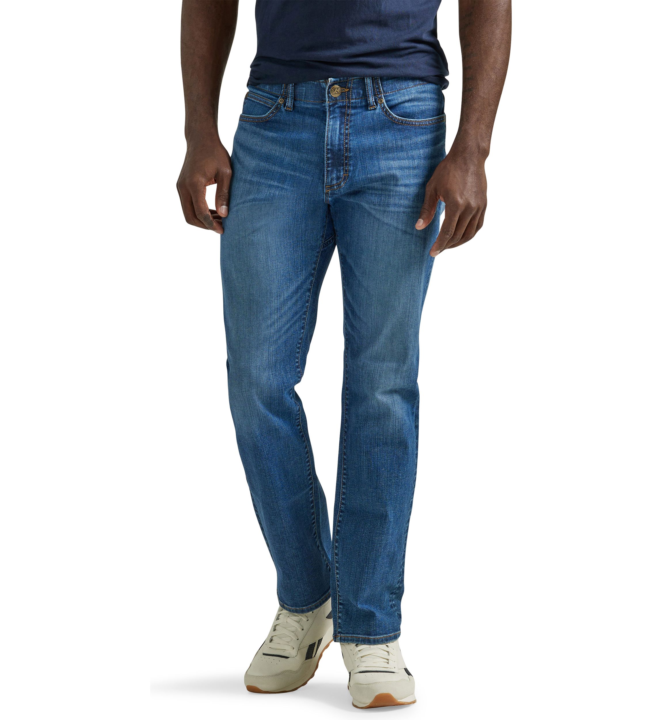 Mens Extreme Motion Athletic Tapered Leg Jeans