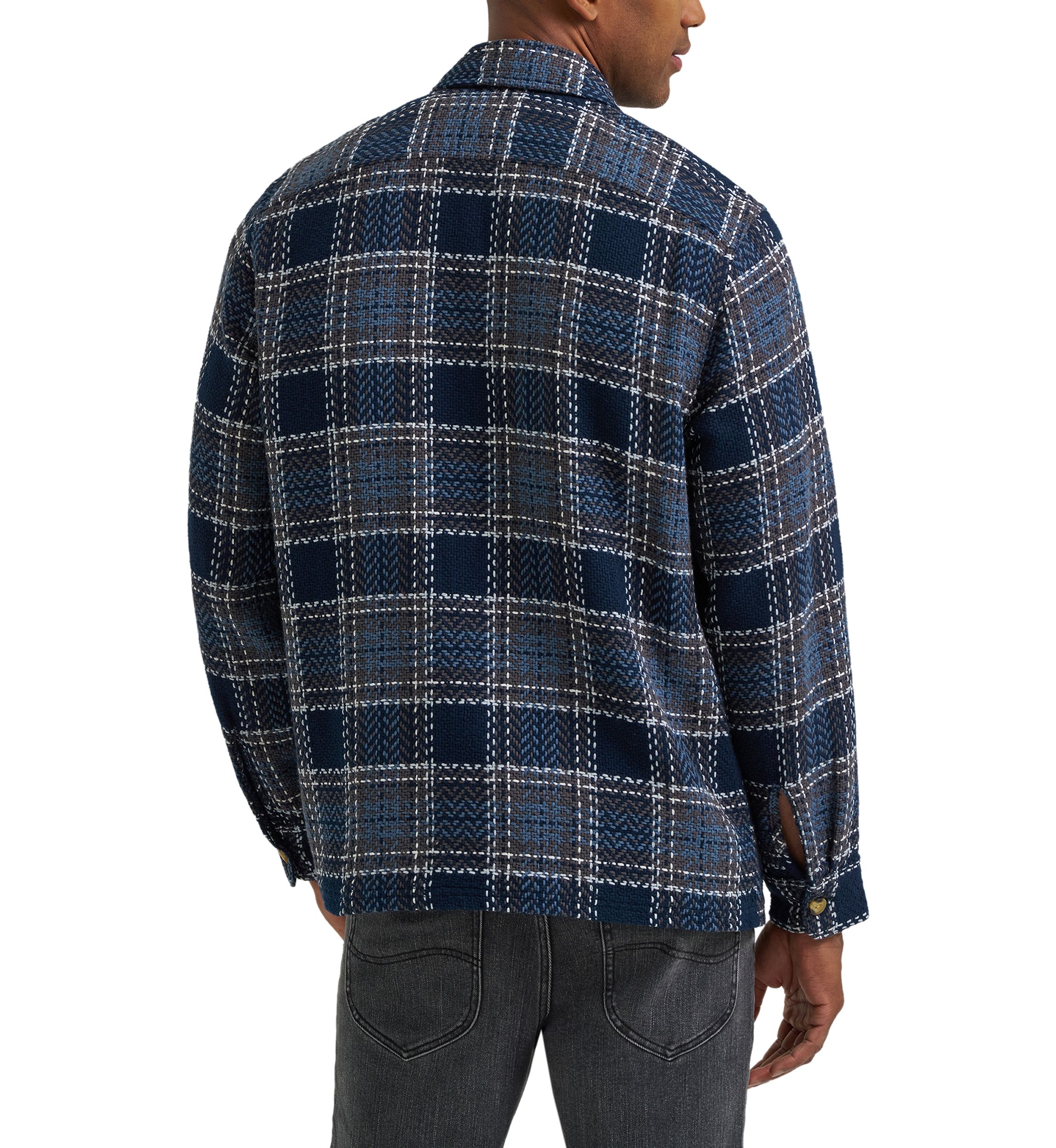 Long Sleeve Twill Plaid Shirt