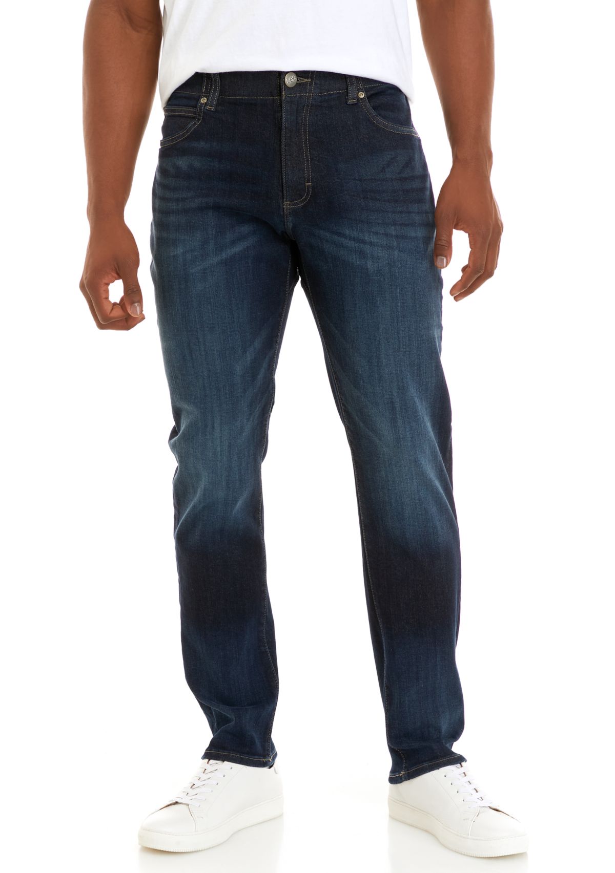 Straight Leg Tapered Jeans