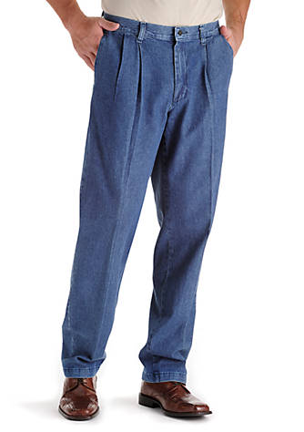 Lee® Big & Tall Stain Resistant Relaxed Comfort Fit Pleated Pants | belk