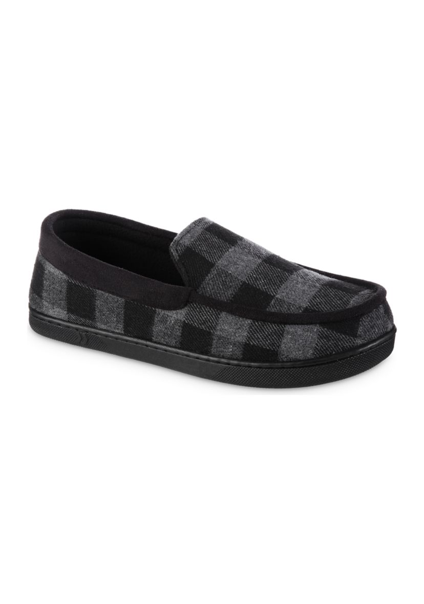 Mens Microsuede Owen Closed Back Moccasin Slippers