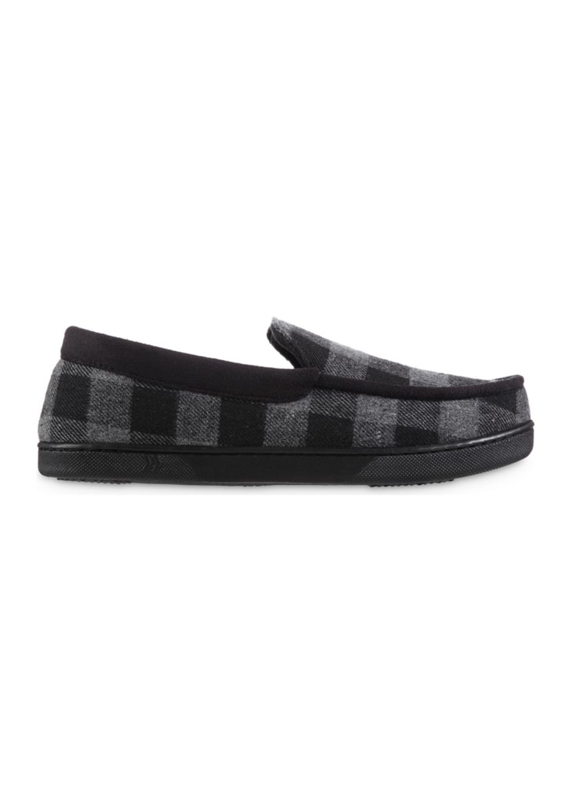 Mens Microsuede Owen Closed Back Moccasin Slippers