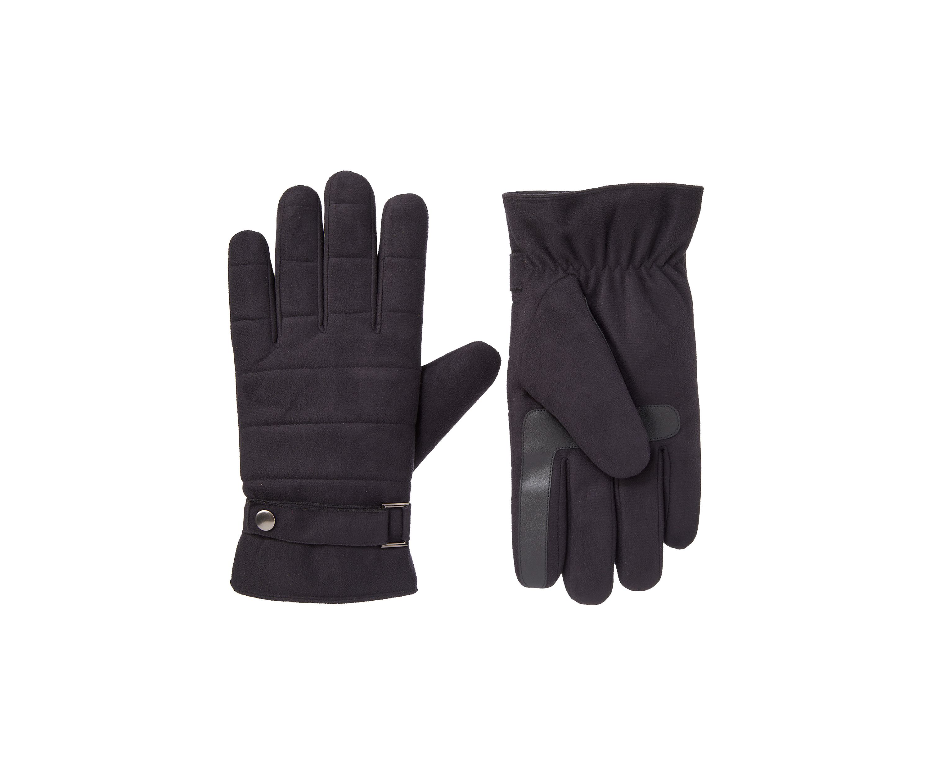 Quilted Microsuede Gloves