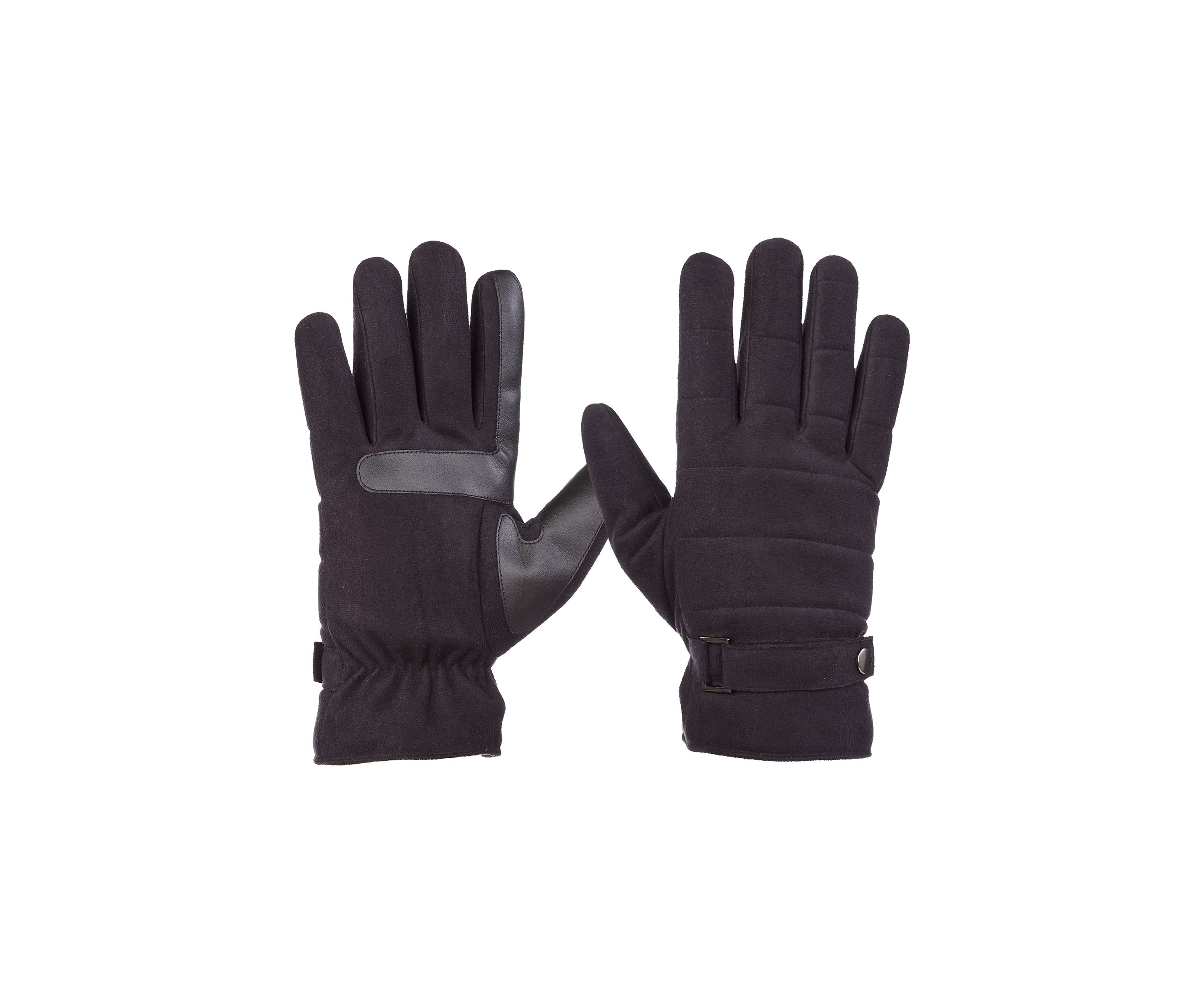 Quilted Microsuede Gloves